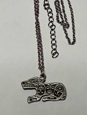 First Nations Spirit Totem Pendant Necklace By Roxanne Dick Pewter